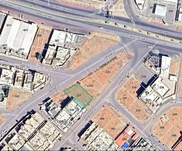 أرض للبيع في شارع عمر بن الخطاب, حي الخالدية, مدينة عنيزه, منطقة القصيم