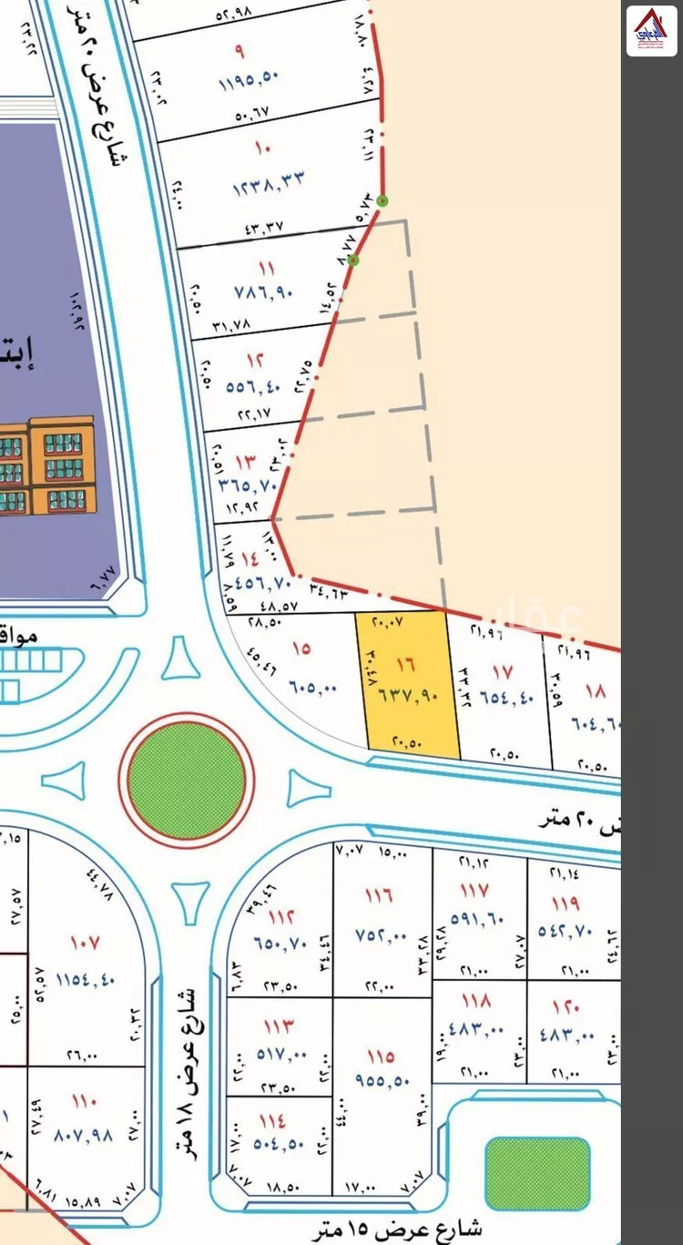 أرض للبيع في شارع محمد, حي العونية, مدينة عنيزة, منطقة القصيم صورة 2