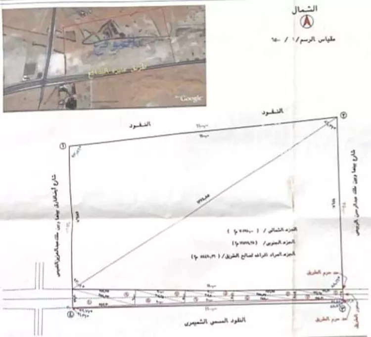 أرض للبيع في شارع البدائع, حي الخنقة ومزارعها, مدينة الخنقة ومزارعها, منطقة القصيم صورة 2