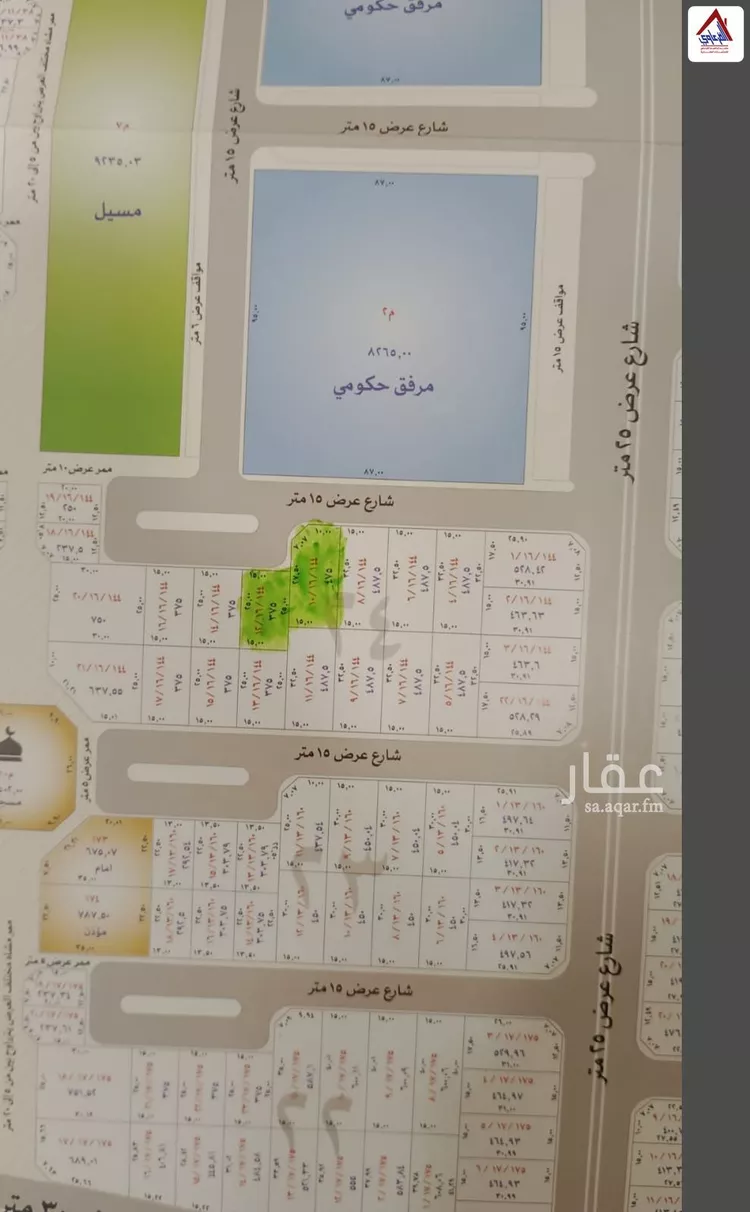 أرض للبيع في شارع محمد, حي العونية, مدينة عنيزة, منطقة القصيم صورة 2
