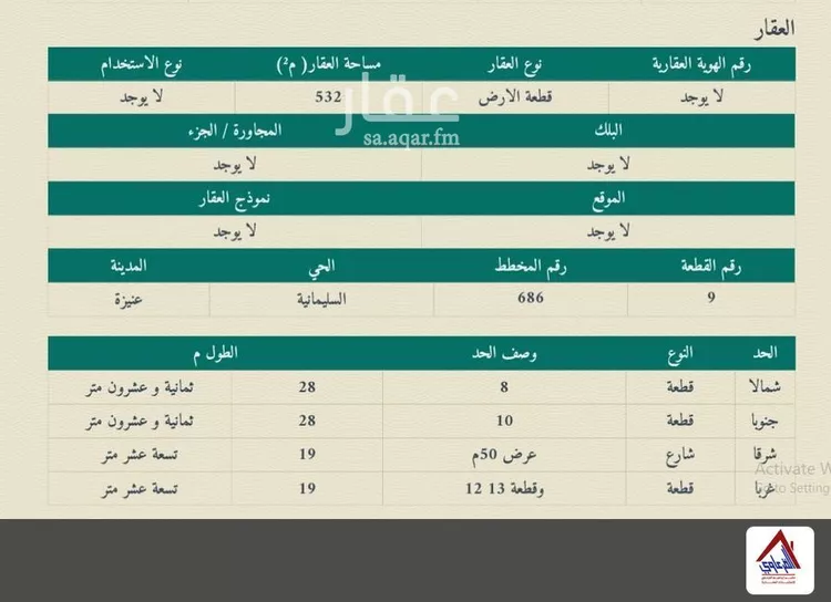عمارة للبيع في شارع طريق علي بن ابي طالب, حي السليمانية, مدينة عنيزة, منطقة القصيم صورة 2