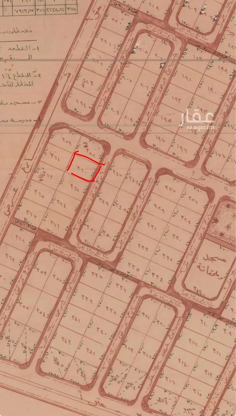 أرض للبيع في شارع العام, حي الطرفية الشرقية, مدينة الطرفية الشرقية, منطقة القصيم