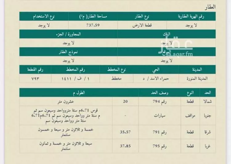 أرض للبيع في شارع اسعد بن محمود العجلي, حي أبوكبير, مدينة المدينة المنورة, منطقة المدينة المنورة
