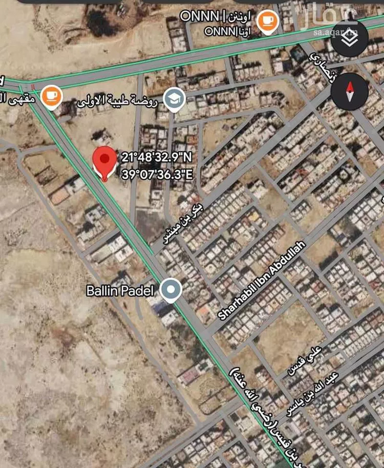 أرض للبيع في شارع عامر ابن قيس ، حي طيبة ، جدة ، جدة