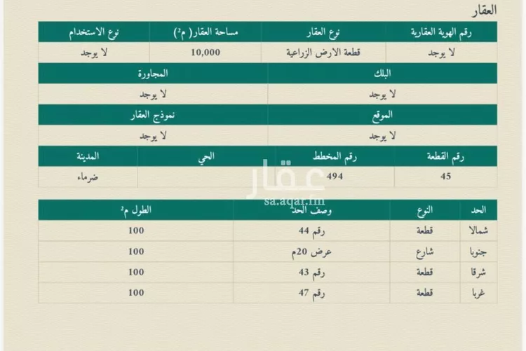 مزرعة للبيع في حي مزارع العلاوه وماحولها, مدينة مزارع العلاوه وماحولها, منطقة الرياض صورة 2
