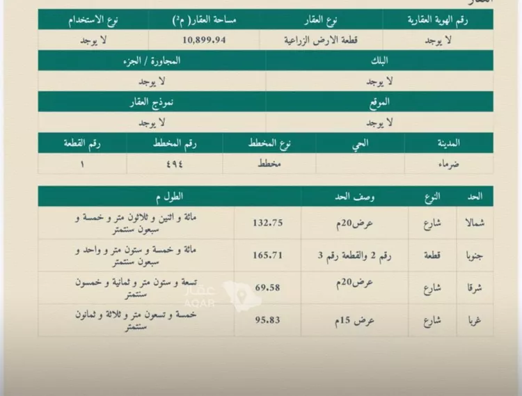 أرض للبيع في حي مزارع العلاوه وماحولها, مدينة مزارع العلاوه وماحولها, منطقة الرياض صورة 2