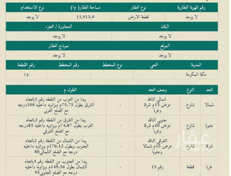 Land for Sale in Mecca Al Awaly صورة 2