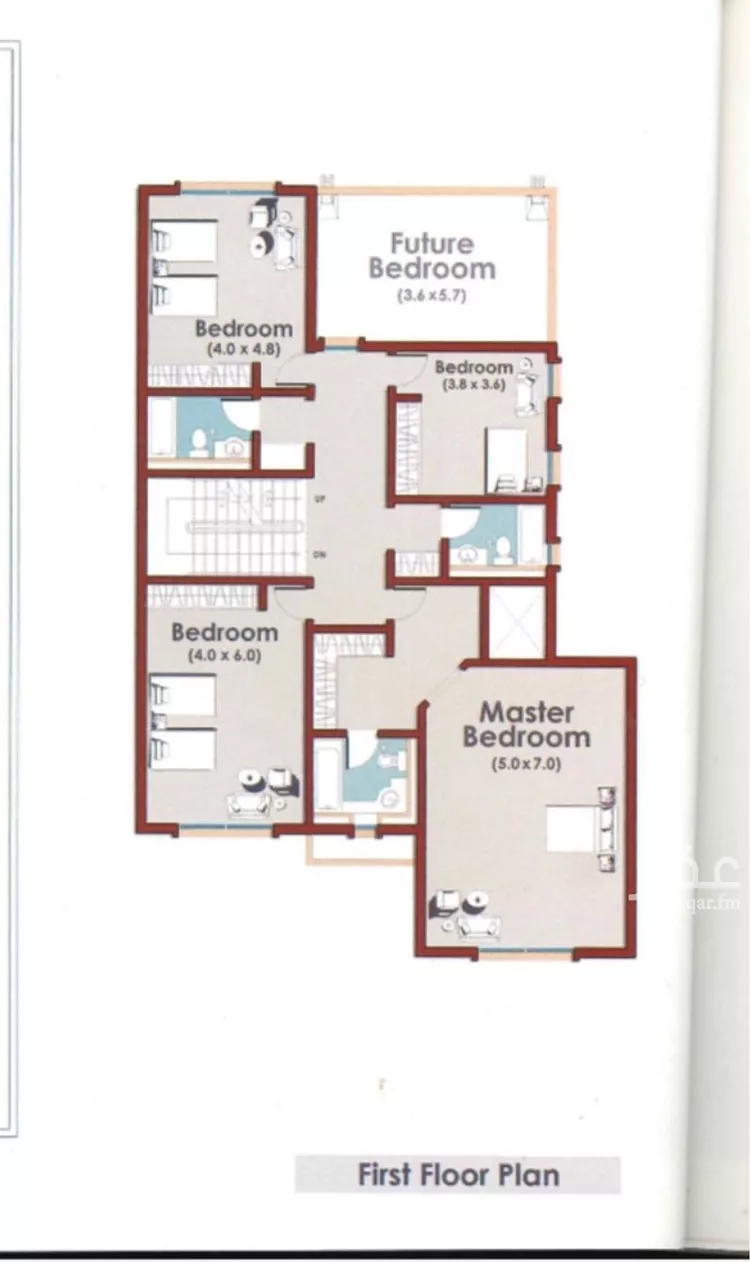 فيلا للبيع في شارع البريكة, حي جلمودة, مدينة مدينه الجبيل الصناعيه, المنطقة الشرقية صورة 2