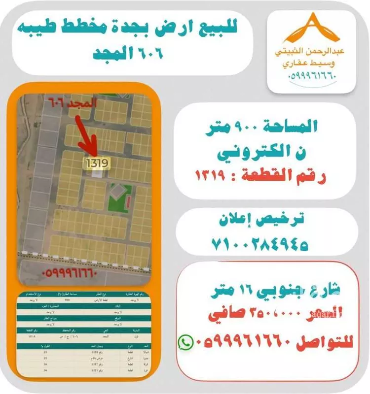 أرض للبيع في حي المجد, مدينة جدة, منطقة مكة المكرمة صورة 3