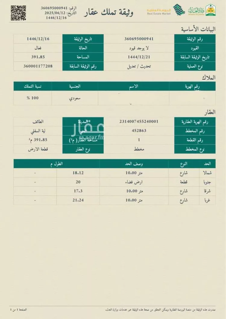 Land for Sale in Taif Al Washaa صورة 2