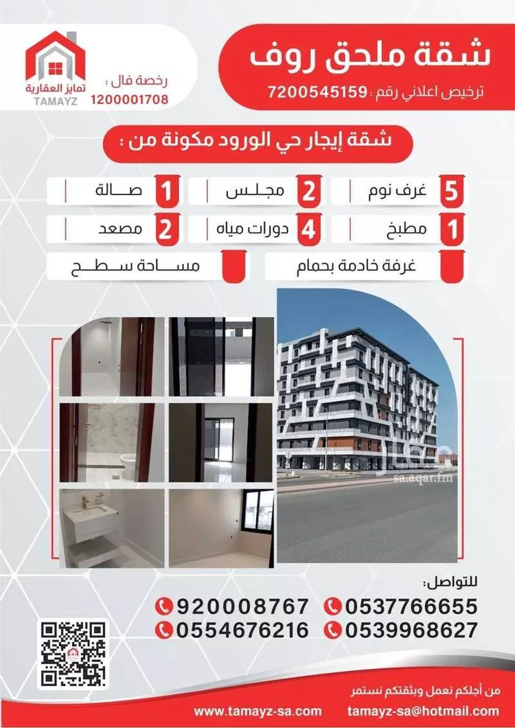 شقة للإيجار في شارع الدكتور  محمد عبده يماني , حي الورود, مدينة جدة, منطقة مكة المكرمة صورة 3