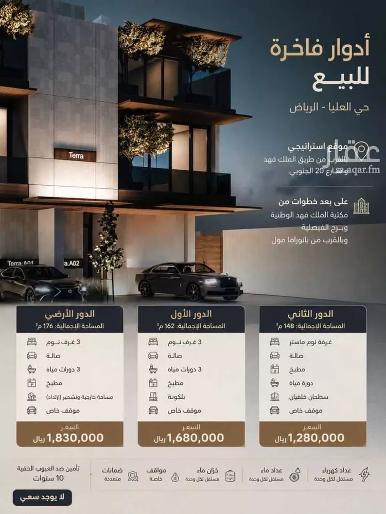 دور للبيع في شارع الخوارزمي, حي العليا, مدينة الرياض, منطقة الرياض