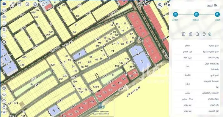 أرض للبيع في شارع الصبر, حي الشعلة, مدينة الدمام, المنطقة الشرقية صورة 2