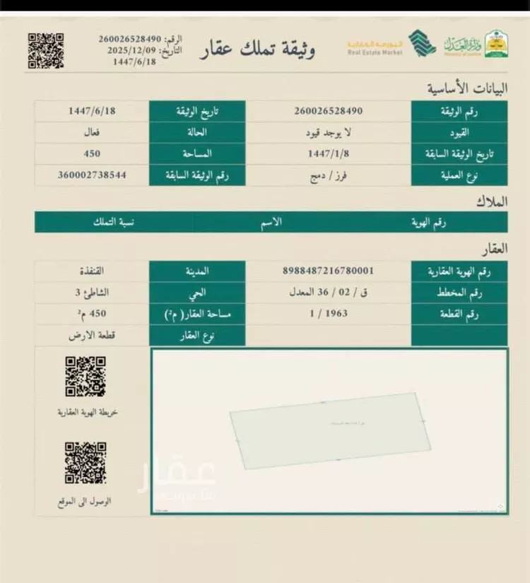أرض للبيع في طريق الملك فهد بن عبدالعزيز ، حي الشاطئ ، القنفذة ، القنفذة