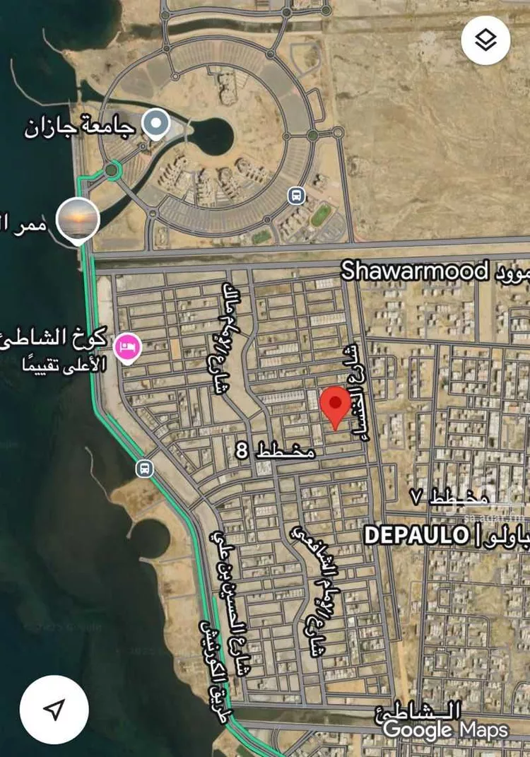 أرض للبيع في شارع حسن عبده حسم محزري, حي المحمدية 1, مدينة جازان, منطقة جازان صورة 2