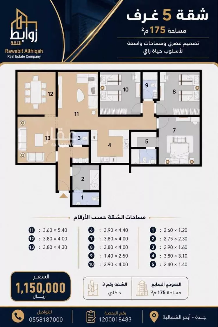 Apartment for Sale in Jeddah Al Nahdah