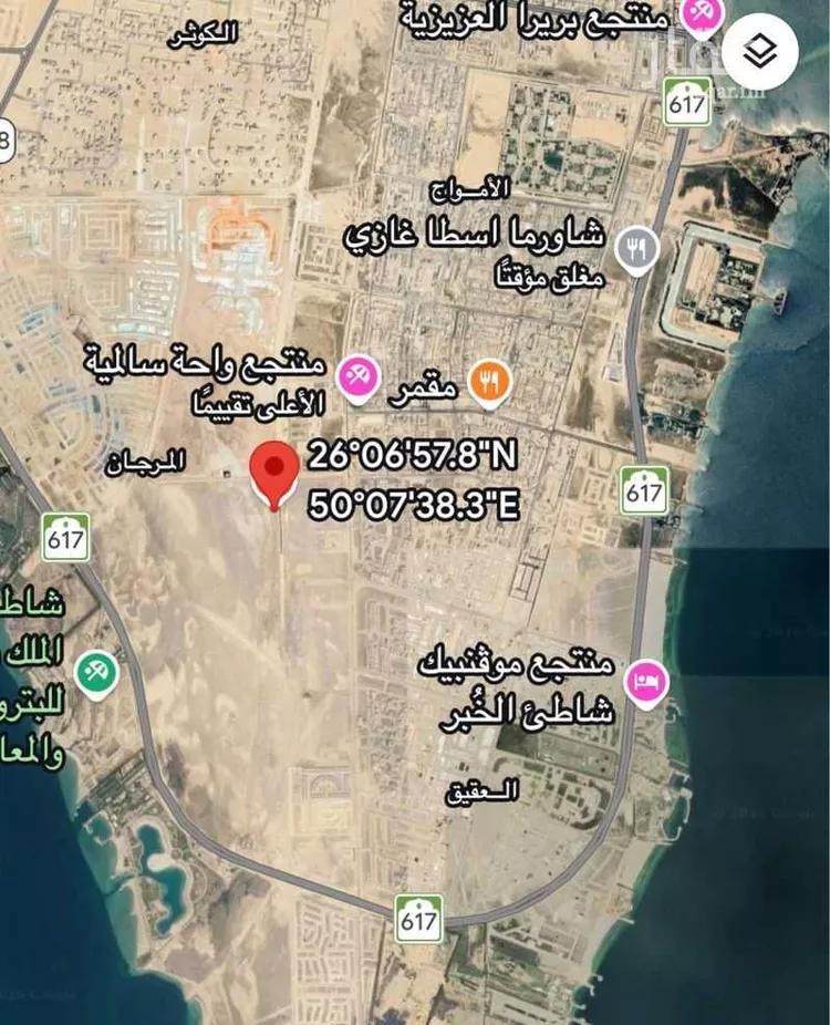 أرض للبيع في شارع ضرار بن الازور, حي المرجان, مدينة الخبر, المنطقة الشرقية صورة 2