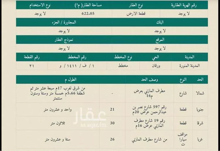 أرض للبيع في شارع نصر بن عبدالرحمن ، حي المنطقة الصناعية ، المدينة المنورة ، منطقة المدينة المنورة صورة 3