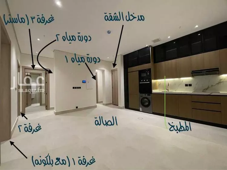 شقة للإيجار في شارع الصحراء المغربيه, حي الربيع, مدينة الرياض, منطقة الرياض 8