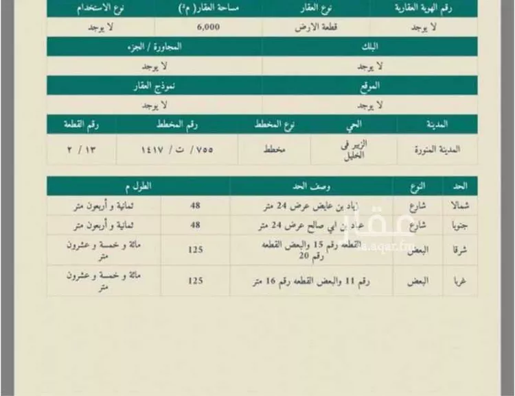 أرض للبيع في شارع زياد بن عياض, حي الغابة, مدينة المدينة المنورة, منطقة المدينة المنورة صورة 3