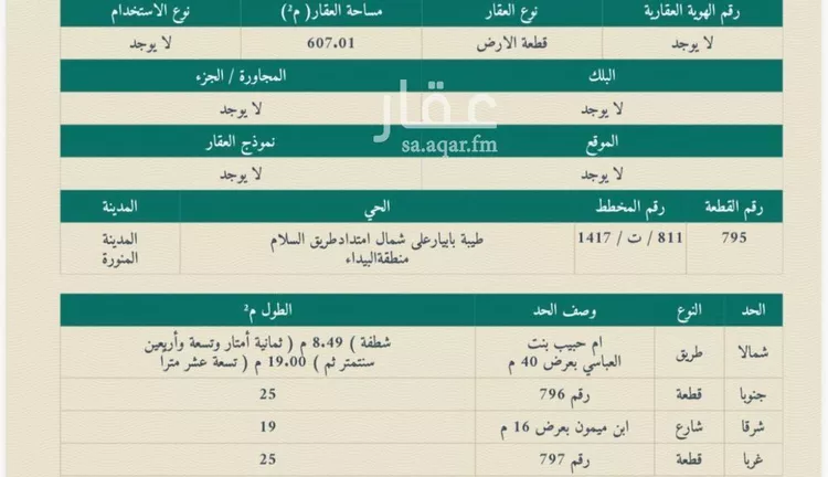 أرض للبيع في شارع الملك سعود بن عبدالعزيز, حي طيبة, مدينة المدينة المنورة, منطقة المدينة المنورة