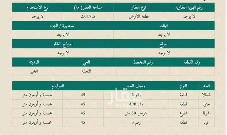 Land for Sale in Al Khobar Al Amwaj صورة 2