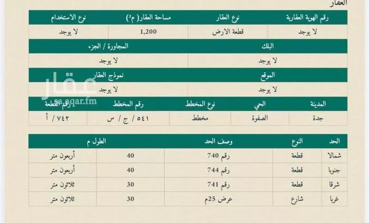 أرض للبيع في حي الرياض ، جدة ، جدة