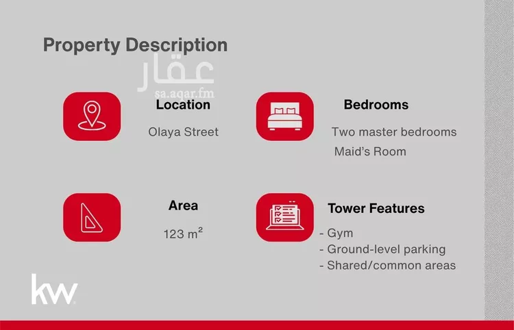 شقة للبيع في شارع العليا, حي الصحافة, مدينة الرياض, منطقة الرياض صورة 2