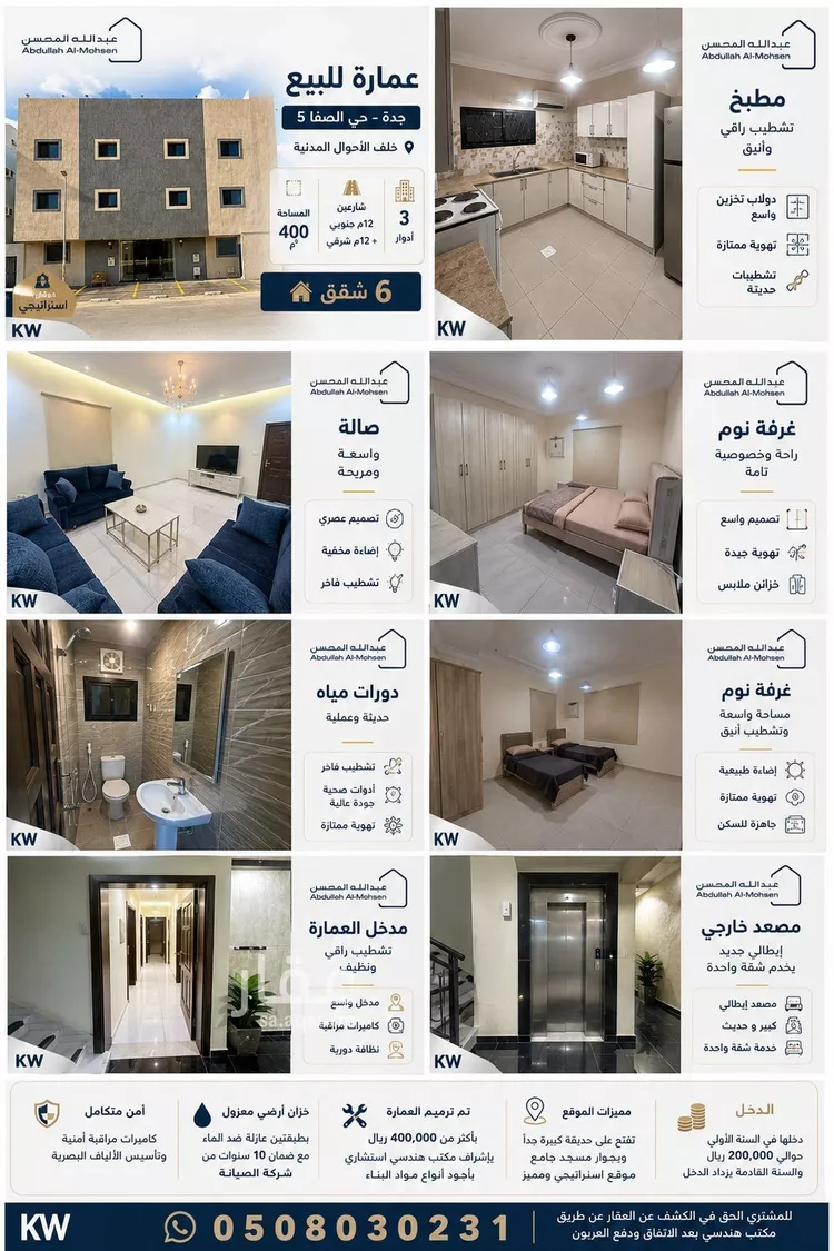 عمارة للبيع في شارع الناشئ الأكبر, حي الصفاء, مدينة جدة, منطقة مكة المكرمة 13