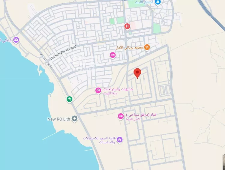 أرض للبيع في شارع عبدالله ابن اعين, حي (حي رقم (5, مدينة الليث, منطقة مكة المكرمة صورة 3