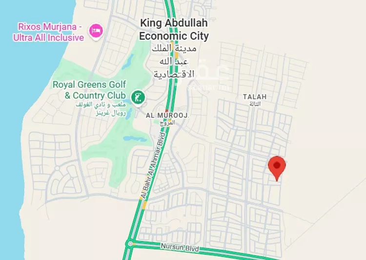 أرض للبيع في شارع االأغصان, حي الملك عبدالله الاقتصادية, مدينة الملك عبدالله الاقتصادية, منطقة مكة المكرمة صورة 3