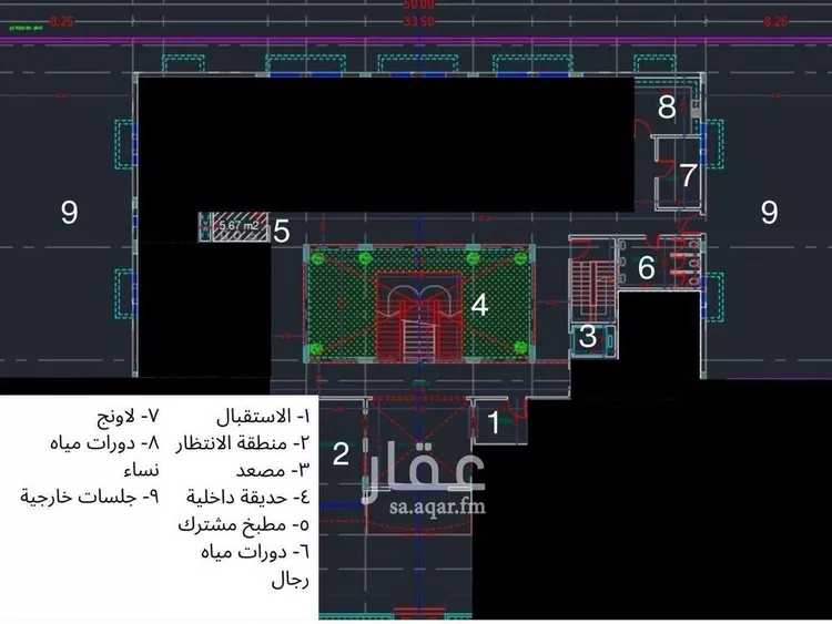 مكتب تجاري للإيجار في شارع الشيخ علي الحمد الصالحي, حي النخيل, مدينة الرياض, منطقة الرياض صورة 2