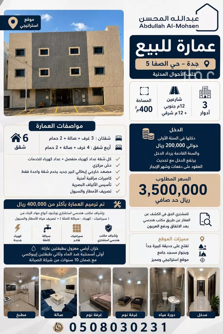 عمارة للبيع في شارع الناشئ الأكبر, حي الصفاء, مدينة جدة, منطقة مكة المكرمة 12