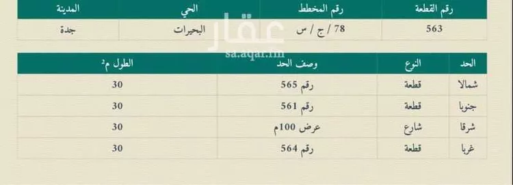 أرض للبيع في شارع عبدالله الشاعر ، حي البحيرات ، جدة ، جدة صورة 2