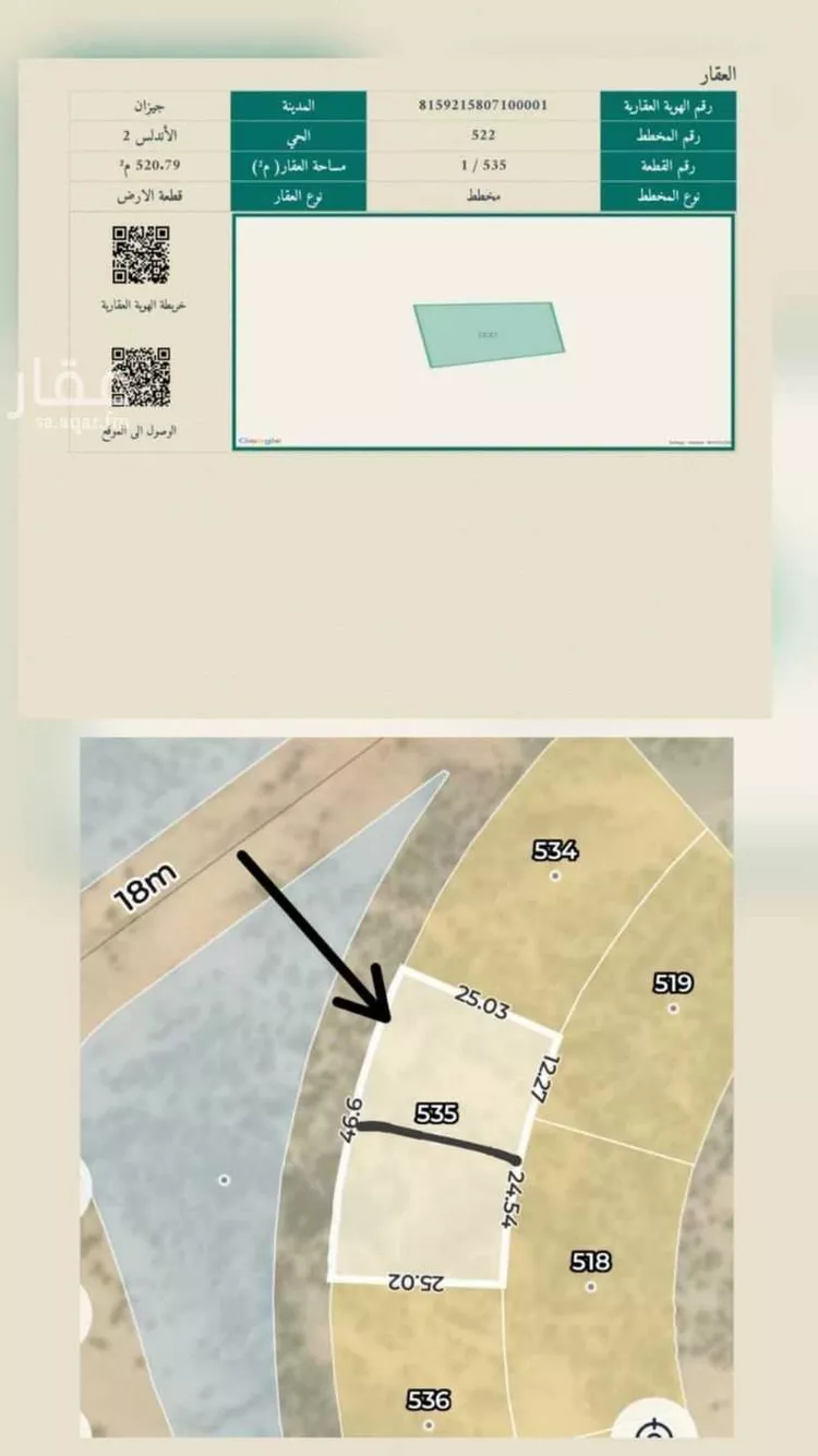 Land for Sale in Sabya Al Ghara صورة 2