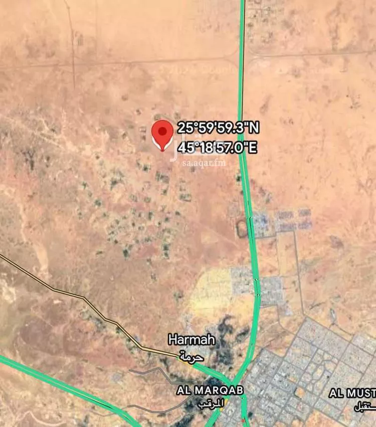 أرض للإيجار في حي مزارع المغيدر, مدينة المجمعة, منطقة الرياض
