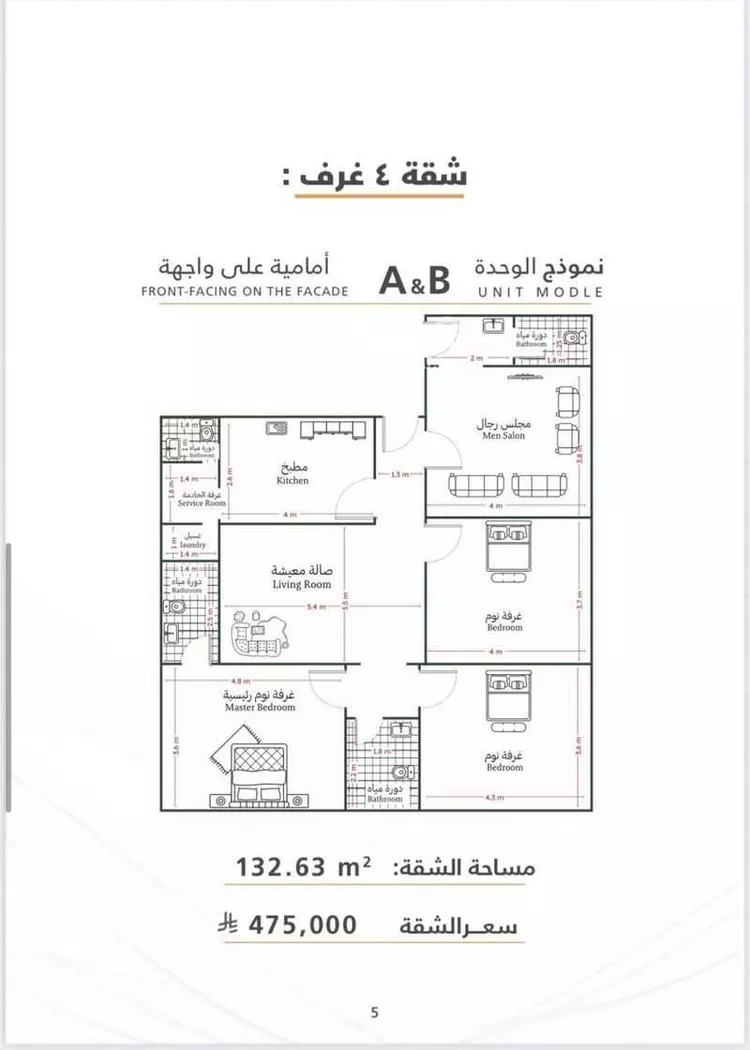 شقة للبيع في شارع علي الفرزوشي, حي الصفاء, مدينة جدة, منطقة مكة المكرمة صورة 2