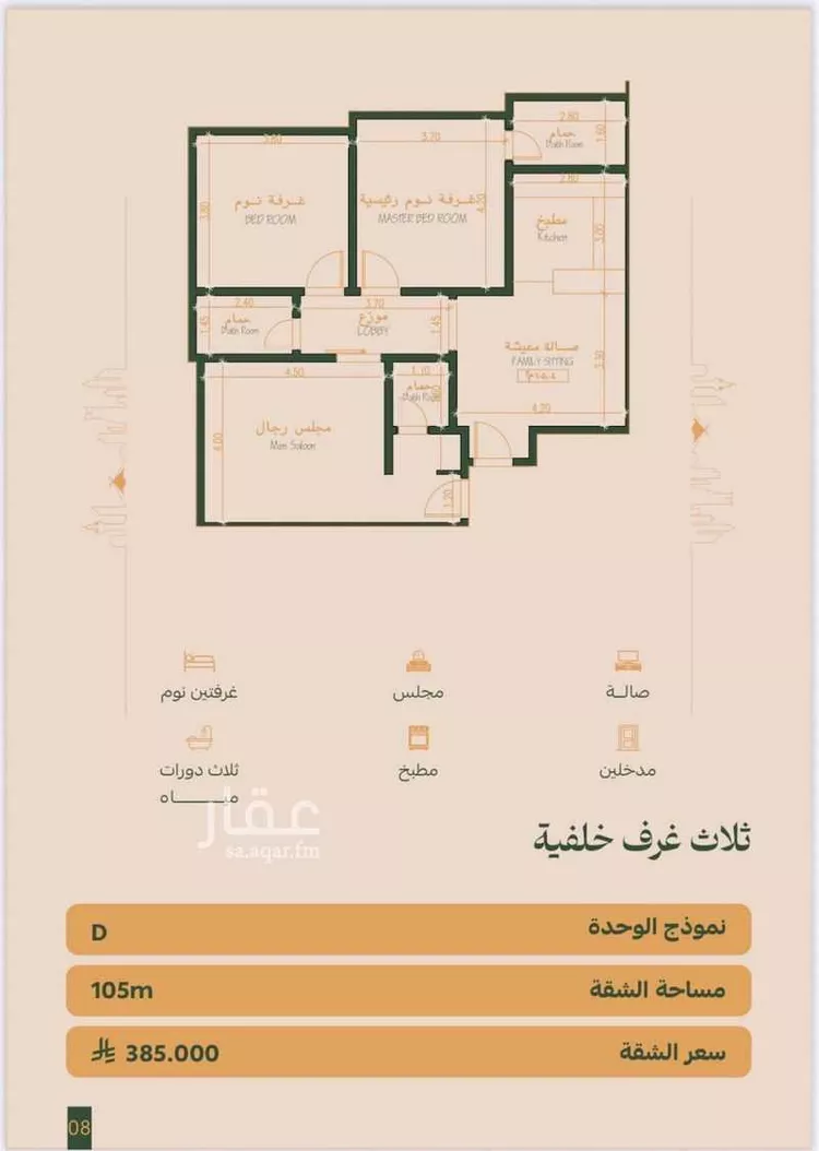 شقة للبيع في شارع عمر الخزاعي, حي الفيصلية, مدينة جدة, منطقة مكة المكرمة صورة 3