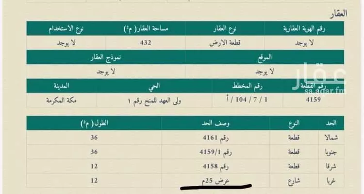 Land for Sale in Mecca King Fahd