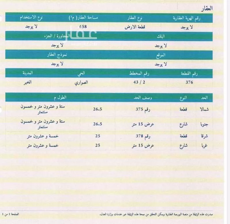 أرض للبيع في شارع دار الندوة , حي الصواري, مدينة الخبر, المنطقة الشرقية