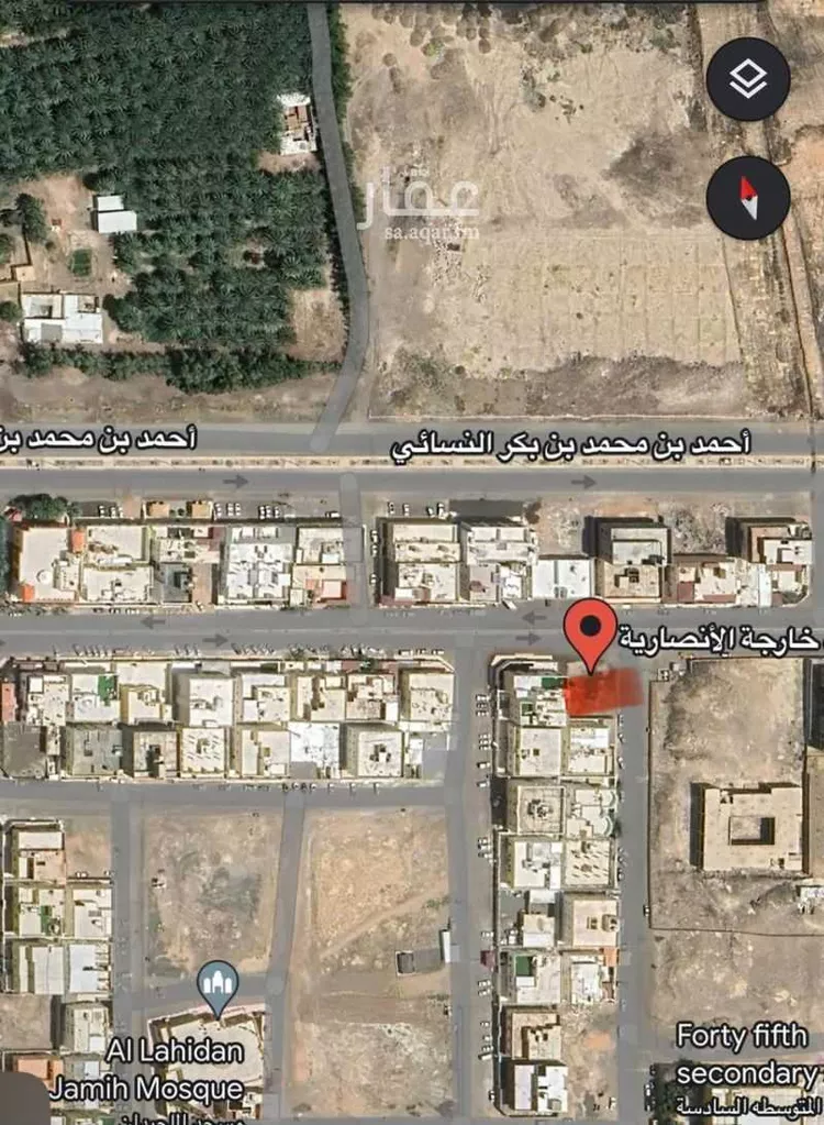 أرض للبيع في شارع حبيبه بنت خارجه الانصارية, حي المبعوث, مدينة المدينة المنورة, منطقة المدينة المنورة صورة 2