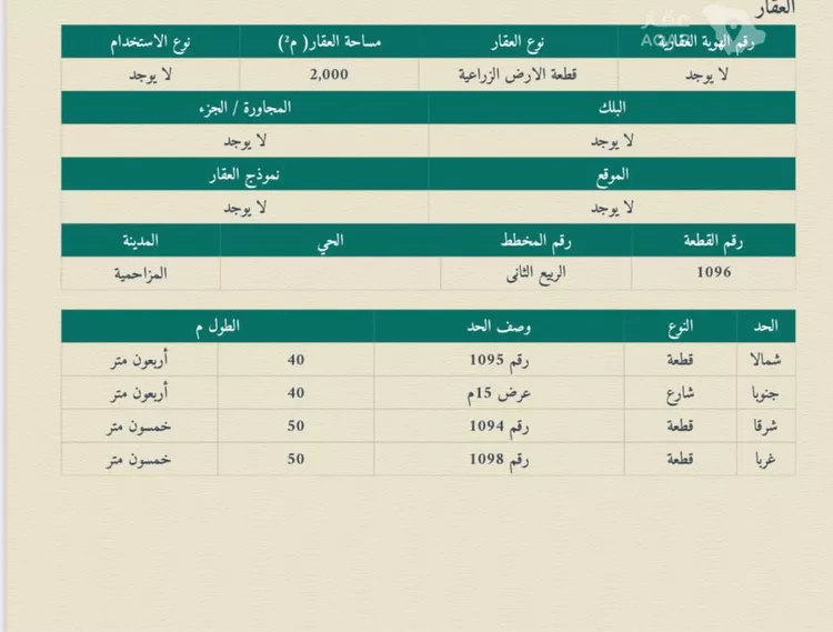 أرض للبيع في شارع 0000, حي هجره الذيبيه وخضراء, مدينة هجره الذيبيه وخضراء, منطقة الرياض صورة 4