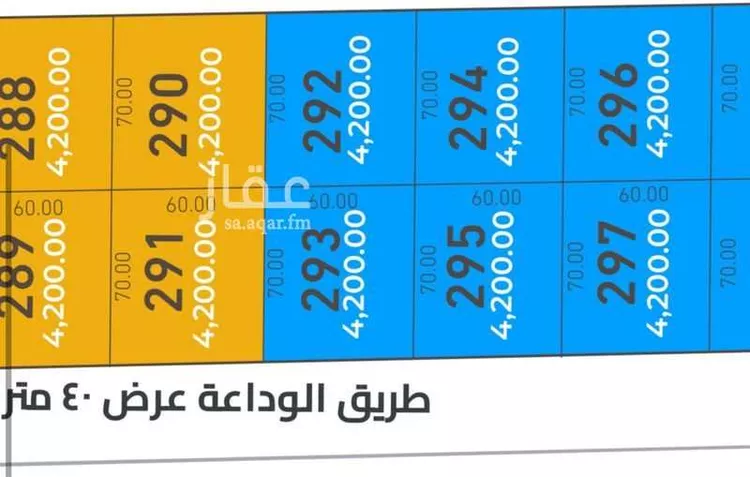 أرض للبيع في شارع الوداعة, حي طيبة, مدينة الرياض, منطقة الرياض صورة 2