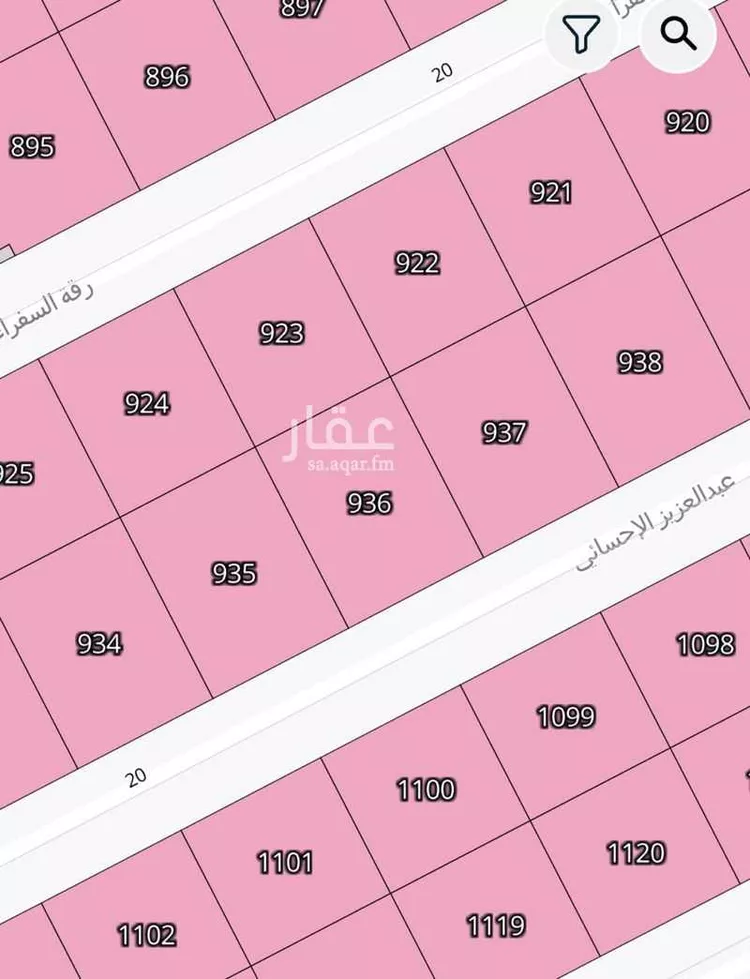 أرض للبيع في شارع عبدالعزيز الإحسائي, حي طيبة, مدينة الرياض, منطقة الرياض صورة 2