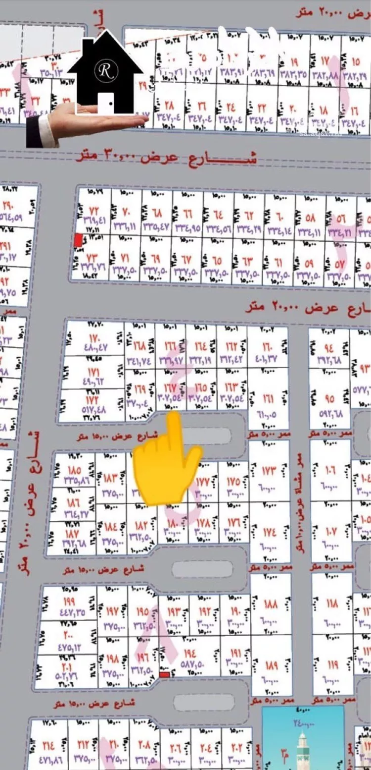 أرض للبيع في شارع محمود البخاري, حي الخزامى, مدينة عنيزة, منطقة القصيم