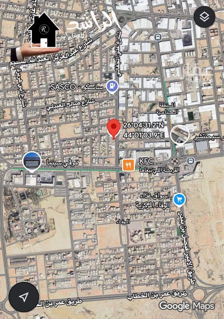 أرض للبيع في شارع الصناعية, حي الوفاء, مدينة عنيزه, منطقة القصيم صورة 2