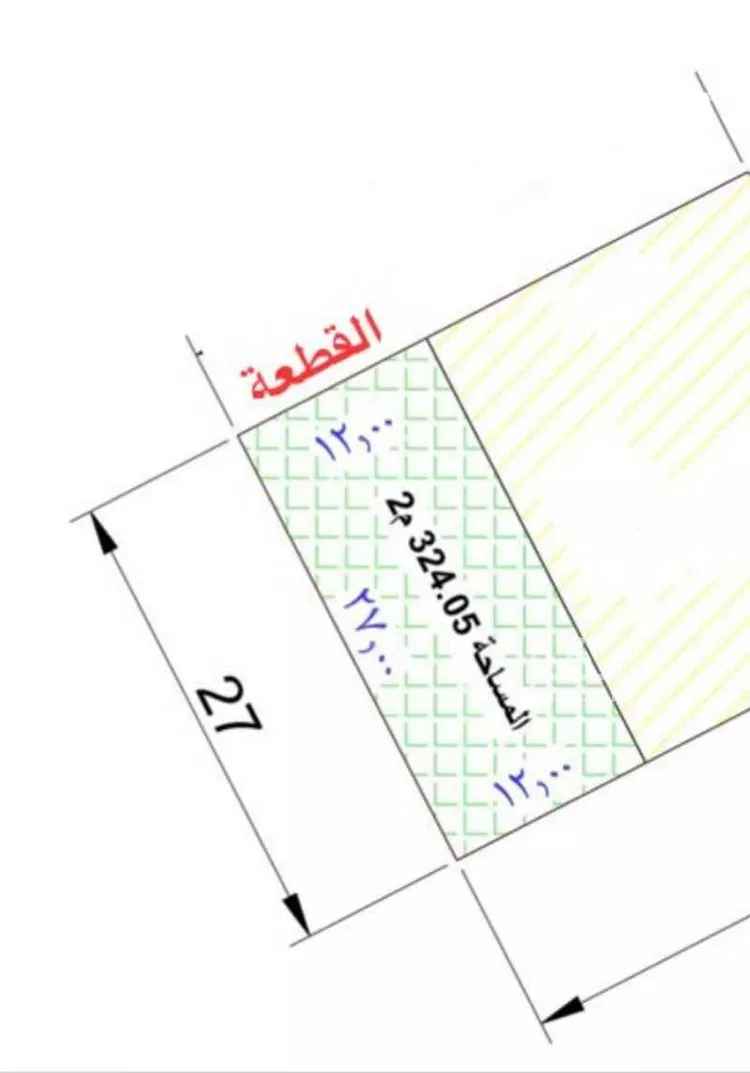 أرض للبيع في شارع قوز الشريف, حي العزيزية, مدينة الرياض, منطقة الرياض صورة 2