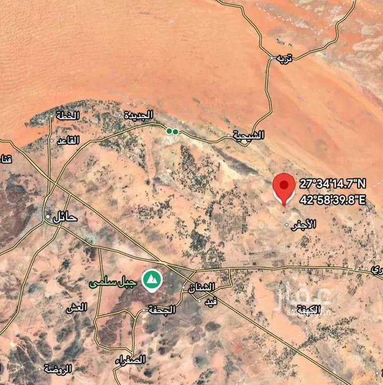أرض للبيع في حي رديفة الأجفر, مدينة رديفه الاجفر, منطقة حائل