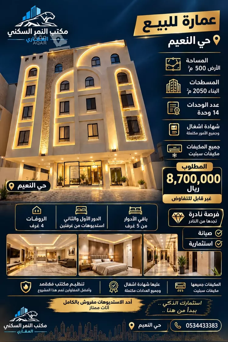 Apartment for Sale in Jeddah An Naim