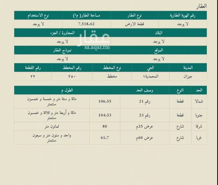 Land for Rent in Jazan Ash Shati صورة 3